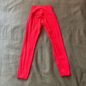 Lululemon High-Waist Red Leggings